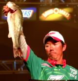 Shinichi Fukae of Osaka, Japan, ended up in fifth place with a 10-bass weight of 26 pounds, 11 ounces.