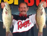 Pro Jim Liechty of Fort Wayne, Ind., is in third with 18 pounds, 13 ounces.