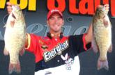 Pro Warren Wyman of Calera, Ala., is in second with 19 pounds, 2 ounces.