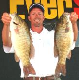 Pro Patrick Goodman of White Pigeon, Mich., is in fourth with 17 pounds, 12 ounces.