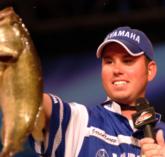 Co-angler Jason Knapp of Uniontown, Pa., is in fifth with a two-day total of 15 pounds, 14 ounces.