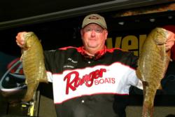 Pro Chip Harrison of Bremen, Ind., placed second just 3 ounces behind the leader with 19 pounds, 1 ounces.