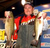 Pro Ramie Colson of Cadiz, Ky., is in second place with 12 pounds, 5 ounces.