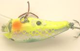 Anglers can easily drill holes in jerkbaits to add or subtract weights to change suspending characteristics.