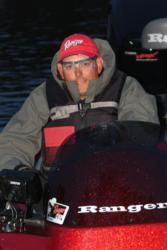 William Davis gets ready for a day of fishing on Sam Rayburn.