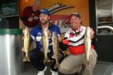 This 12 pound, 9 ounce catch by Nick Johnson and Jim Schleicher was good enough for the lead after one day at Bull Shoals.