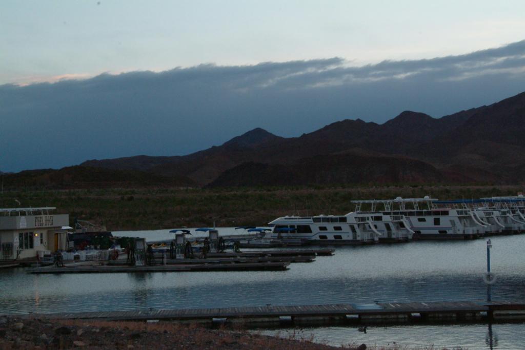 Image for Clouds loom over Lake Mead
