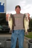 Mark Taylor of Mansfield, Mo., leads the Co-angler Division with 17 pounds, 4 ounces.