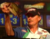 Alvin Shaw landed the win with a two-day, final-round total of 10 bass weighing 24 pounds, 8 ounces. He was the only pro to catch a five-bass limit Saturday.