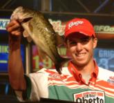 Taking second place was 21-year-old FLW Tour rookie Michael Bennett of Roseville, Calif. He caught three bass Saturday - weighing 9 pounds, 1 ounce - and finished with a final weight of 24 pounds, 4 ounces.