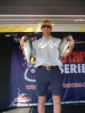 Co-angler Tim Vanegmond of Gay, Ga., leads with 10 pounds, 15 ounces after day one of the EverStart Series Southeastern event on West Point Lake.