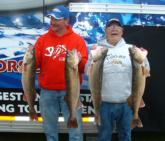 Gordy Powers and Bill Nutter caught the heaviest limit from day two on Green Bay that weighed 40 pounds, 12 ounces.