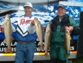 Tom Zollar and Scott Tipton caught five walleyes that weighed 28 pounds, 15 ounces on day two.