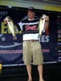 Pro Anthony Gagliardi of Prosperity, S.C., is in fifth place with 11 pounds, 2 ounces.