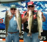 Pete Harsh and Brian Drake caught five walleyes on day one that weighed 29 pounds, 13 ounces.