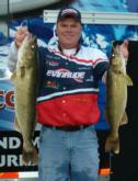 Scott Larson sits in fourth place on the pro side after bringing 27 pounds, 3 ounces to the scale on day one.