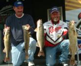 Todd Riley and Ken Kovack sit in first place after one day of competition on Devils Lake.