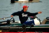 Smiling Michael Iaconelli gears up for FLW action Wednesday morning at the Potomac.