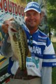 Greg Hackney inches closer to an Angler of the Year title with a third-place showing on day one.