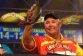Jerry Williams of Conway, Ark., caught 10 bass weighing 30 pounds, 1 ounce in the finals, finished third and collected $50,000.