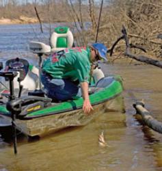 David Dudley is not afraid to stop anywhere or anytime when he is junk fishing.