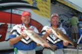 Bryan Watts of Lithia, Fla., and Greg Watts of Eagle Lake, Fla., are in second place with 15 pounds, 11 ounces.