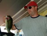 Doug Jenkins of St. Leonard, Md., leads the Co-angler Division after catching a limit weighing 12 pounds, 2 ounces.