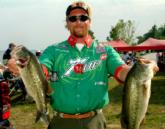 Pro J.T. Kenney of Frostburg, Md., caught 15 pounds, 8 ounces Thursday and rocketed up the leaderboard to make the cut in sixth place.