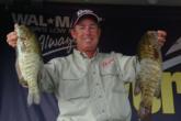 Mark Peiser took fourth place on day three with a limit weighing 15-7.