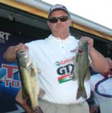 Danny Joiner took second place on the co-angler side with 15 pounds over two days.