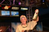 Co-angler James Chapman of Cedartown, Ga., finished second with two bass for 3 pounds, 6 ounces and collected $16,500