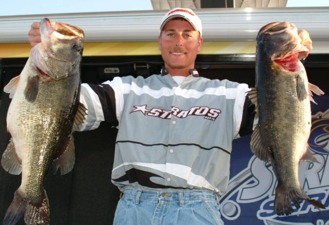 Check out these Okeechobee giants! These two bass enabled Bryan Thrift of Shelby, N.C., to win the Southeastern Stren Series on Lake Okeechobee.