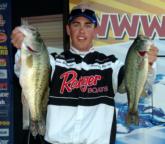 Pro John Billheimer Jr. of Discovery Bay, Calif., caught just two bass, but they weighed 10 pounds, 7 ounces and launched him into fourth place with an opening-round weight of 19-12.