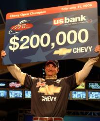 Anthony Gagliardi of Prosperity, S.C., cleared $200,000 for victory at the 2006 Chevy Open.