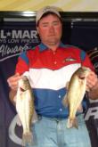 Pro Artie Phillips of Monroe, N.C., is in fifth with three bass that weigh 6 pounds, 9 ounces.