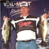 Local pro Jim Criswell ended day three in the third position with a limit weighing 28-13.