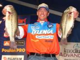 Gabe Bolivar tied Ramie Colson Jr. for third place on day one with a limit weighing 14 pounds, 4 ounces.