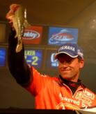 Pro Jim Moynagh of Carver, Minn., caught a final-round total of nine bass weighing 20 pounds, 11 ounces to jump from fourth to second place.