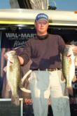 Pro Ryan Ingram of Phoenix City, Ala., is in third place with a limit weighing 18-13.