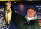 Glen Glover earned $240 for the Snickers Big Bass award in the Co-angler Division thanks to this 7-pound, 8-ounce largemouth.