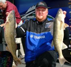 Pro Nate Provost went from zero on day one, to hero on day two by catching five walleyes that weighed 31 pounds even.