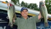 Pro Allen Armour of Cumming, Ga., is in third place with a two-day total of 36 pounds, 1 ounce.