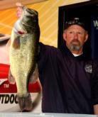 Jim Tatum of Bishop, Calif., caught this 10-pound, 5-ounce kicker fish and earned the $245 Snickers Big Bass award for the co-anglers. He placed second with a total limit weighing 21-5.