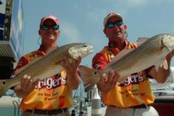 Team Folgers consisting of Tommy Ramzinsky of Fulton, Texas and Todd Adams of Rockport, Texas, grabbed third place overall with a total catch of 14 pounds, 15 ounces.