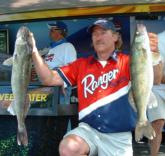 Pro Ken Schoenecker sits in fifth after day one with a limit weighing 22 pounds, 6 ounces.