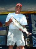 Jim Fetzik leads the Co-angler Division with walleyes that weighed 29 pounds, 5 ounces.
