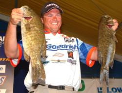 Former Champlain winner Scott Martin ended day one in third with a limit weighing 18-13.