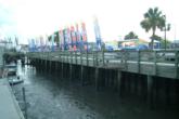 How low can you go: The dock in front of the Redfish Series weigh-in was dry this morning; by noon, it will be chest deep.