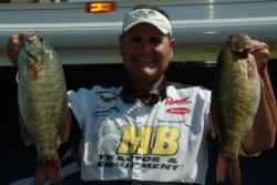 Pro Steve Lucarelli of Meredith, N.H. used a catch of 22 pounds, 11 ounces to grab third place.