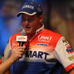 2005 co-angler champion Trevor Jancasz talks about fishing with last year